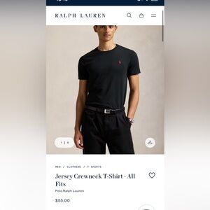 Polo Ralph Lauren jersey crewneck tshirt